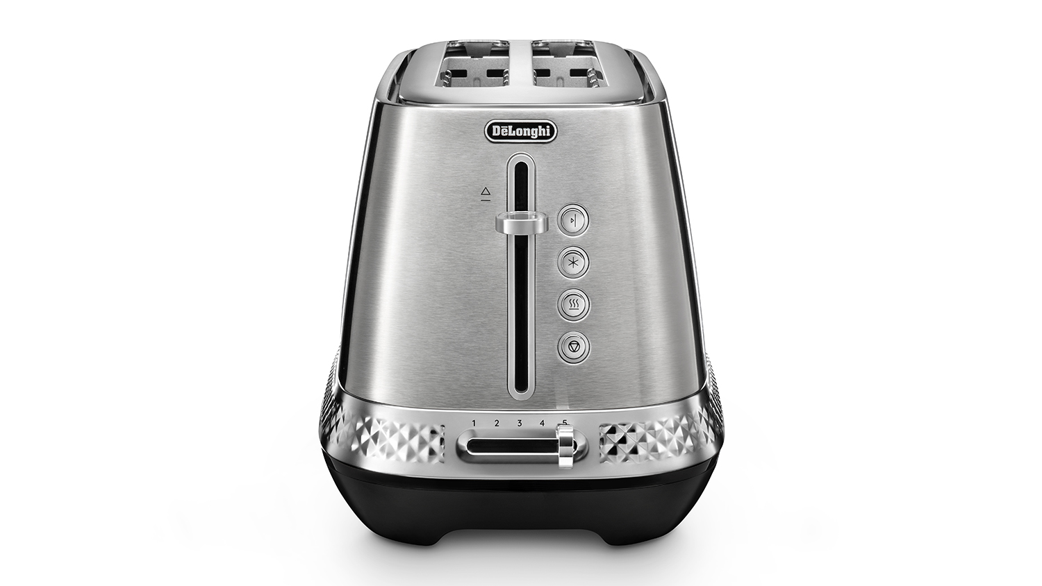 De'Longhi Diadema 2 Long Slot Toaster - Platinum (CTV3003.M)