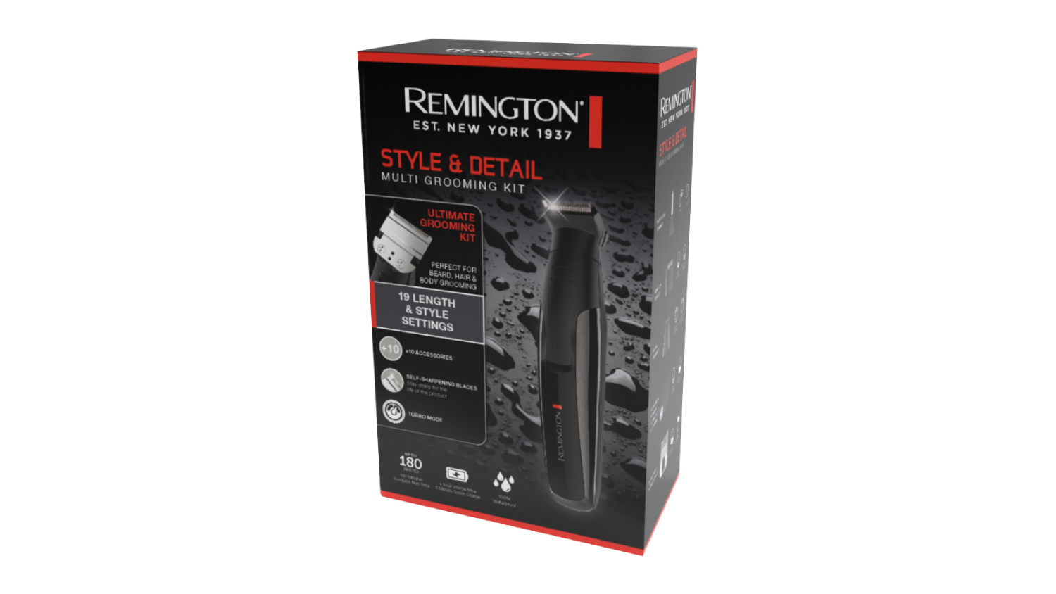Remington Style and Detail Wet & Dry Cordless Multi Grooming Kit - Black (PG6170AU)