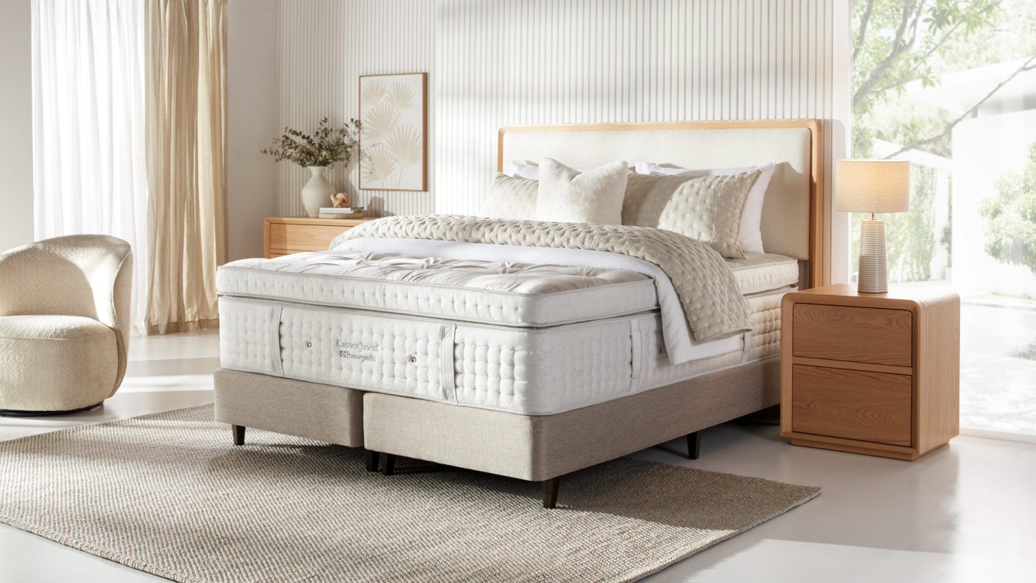 Crown Jewel Iridescent Soft Queen Mattress by Sealy Posturepedic