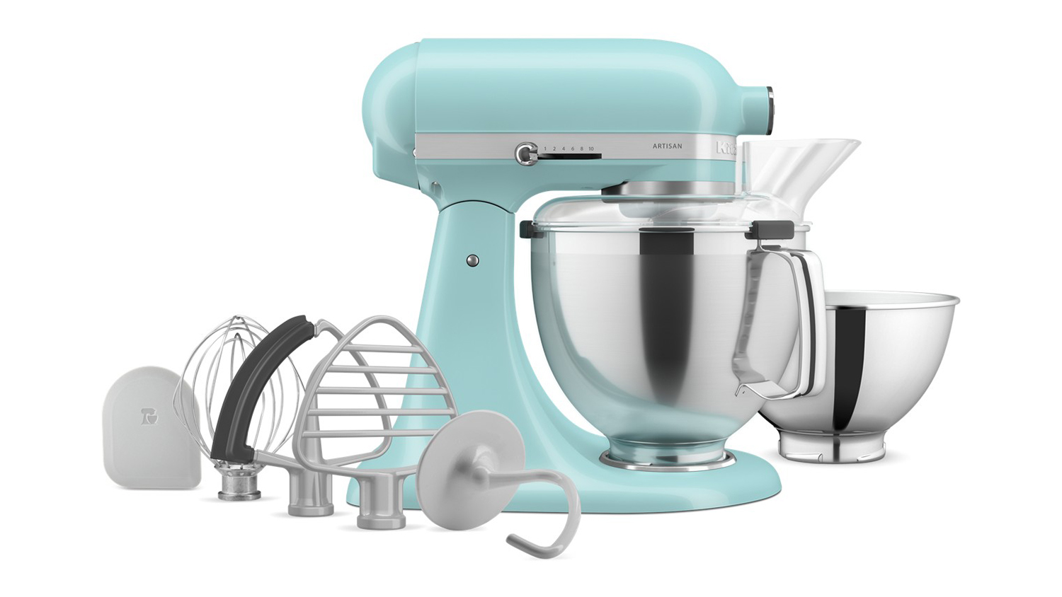 KitchenAid KSM195 Artisan Tilt-Head 4.8L Stand Mixer - Mineral Water Blue