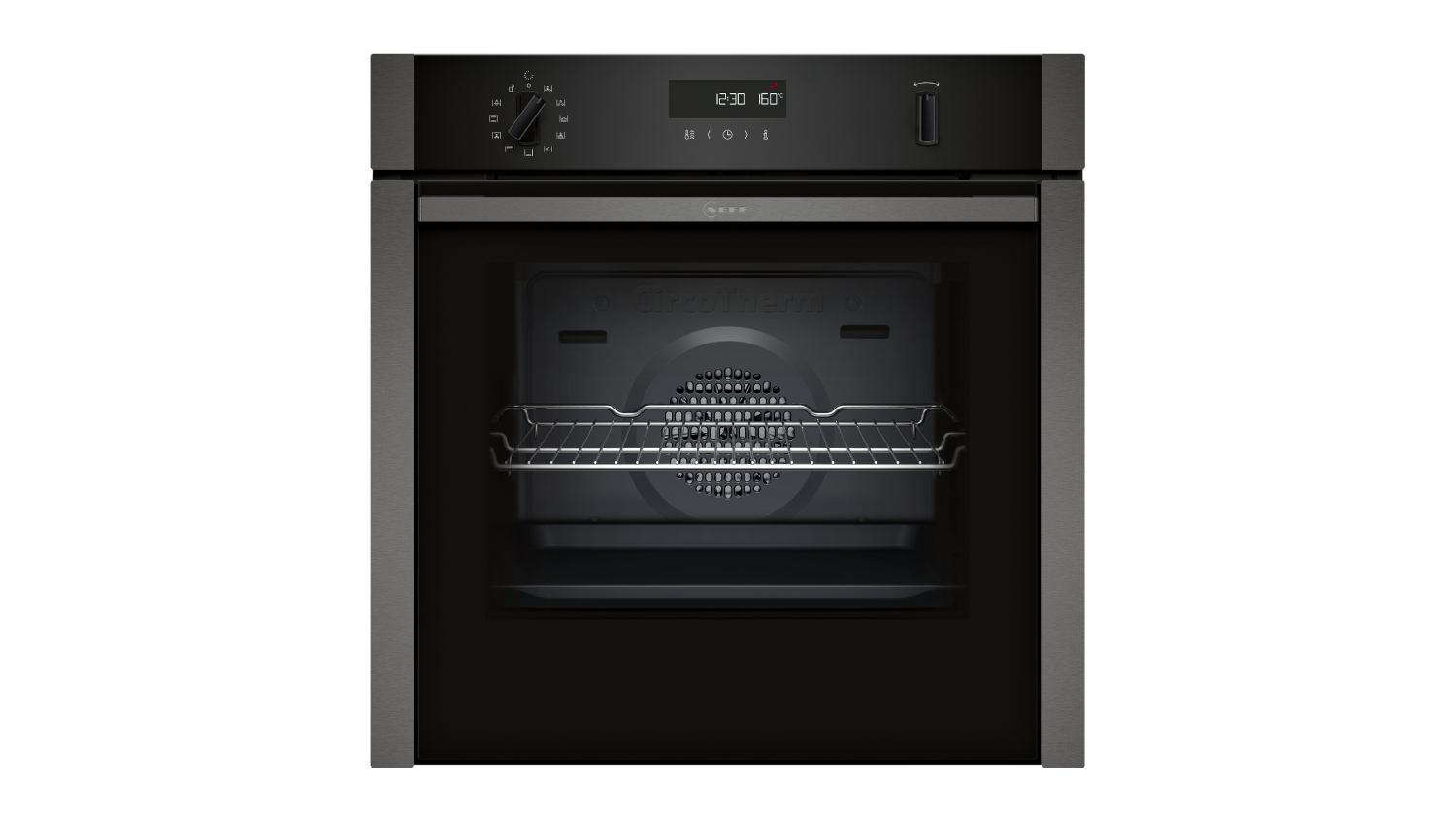 Neff 60cm Smart Built-In Oven with 8 Functions - Graphite Grey (B6ACM7AG0A)