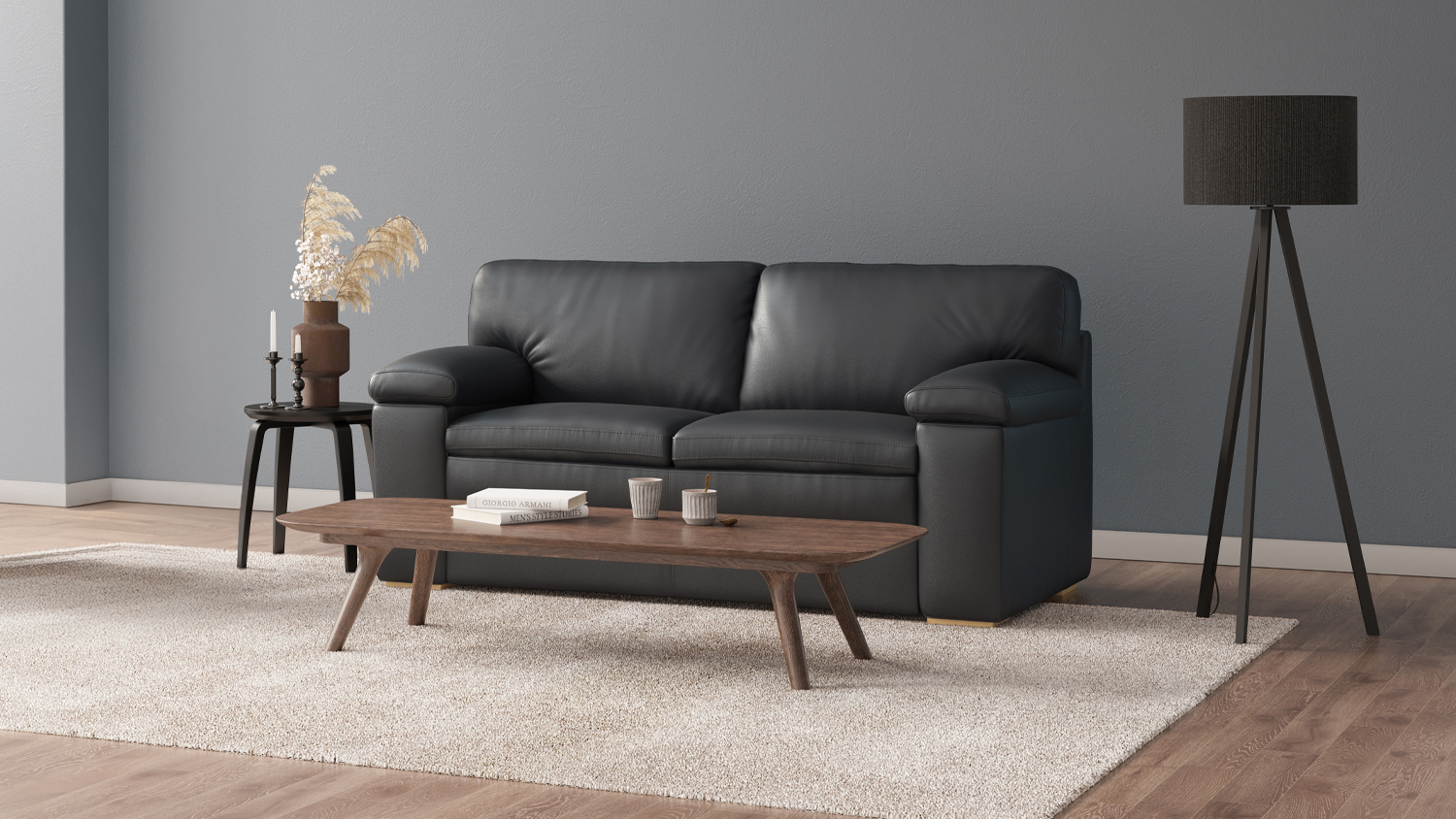 Portsea 2.5 Seater Leather Sofa