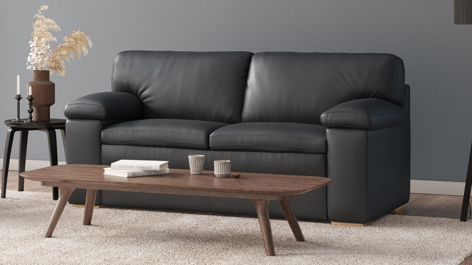 Portsea 2.5 Seater Leather Sofa