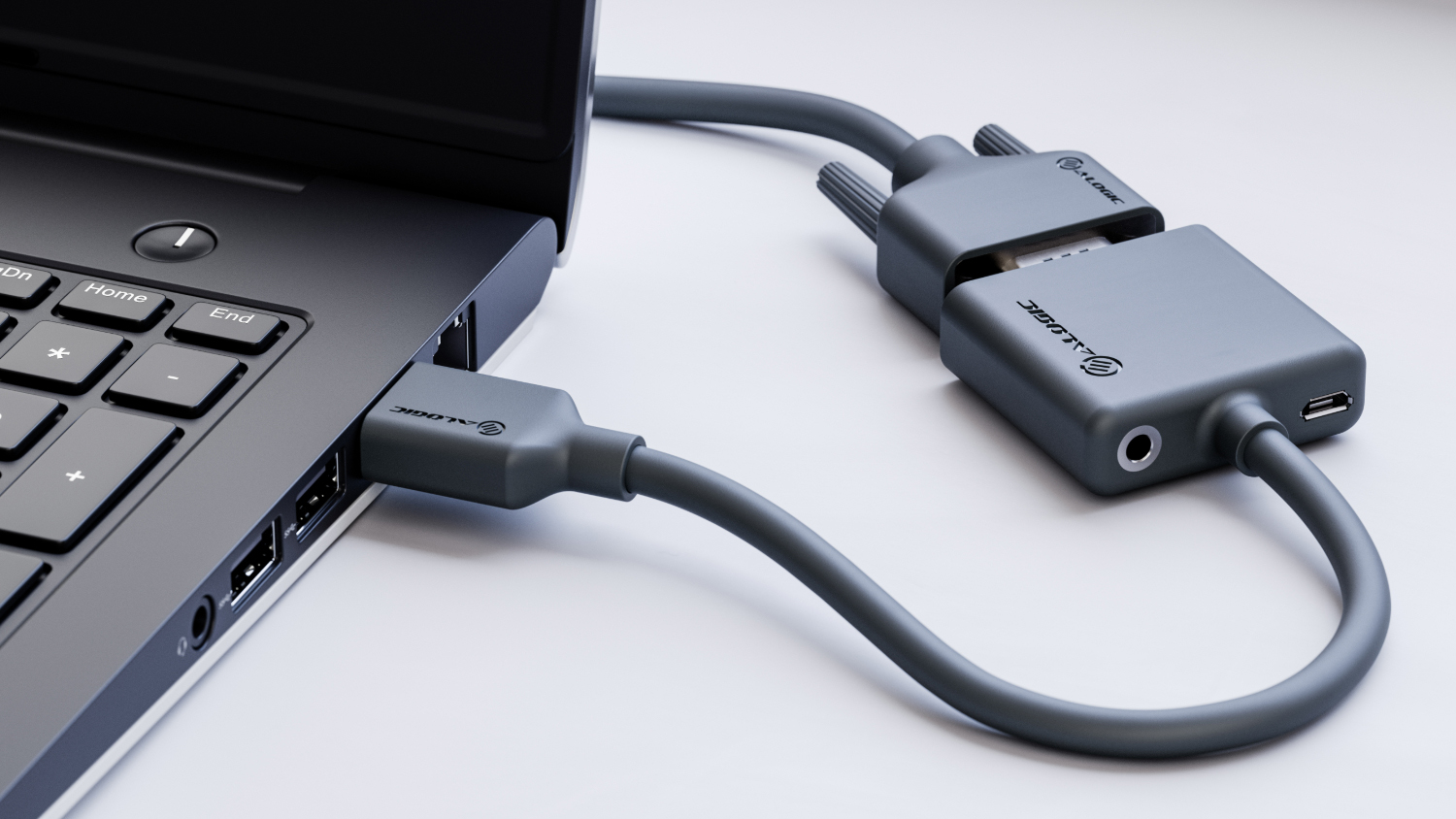 Alogic Elements HDMI to VGA Adapter 20Cm - Black (EL2HDVGA-ADP)