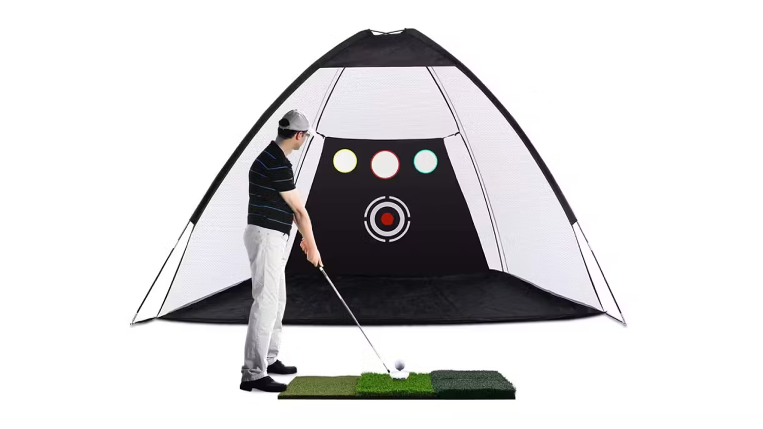 Kmall Golf Driving Practice Catch Net with Target 3m