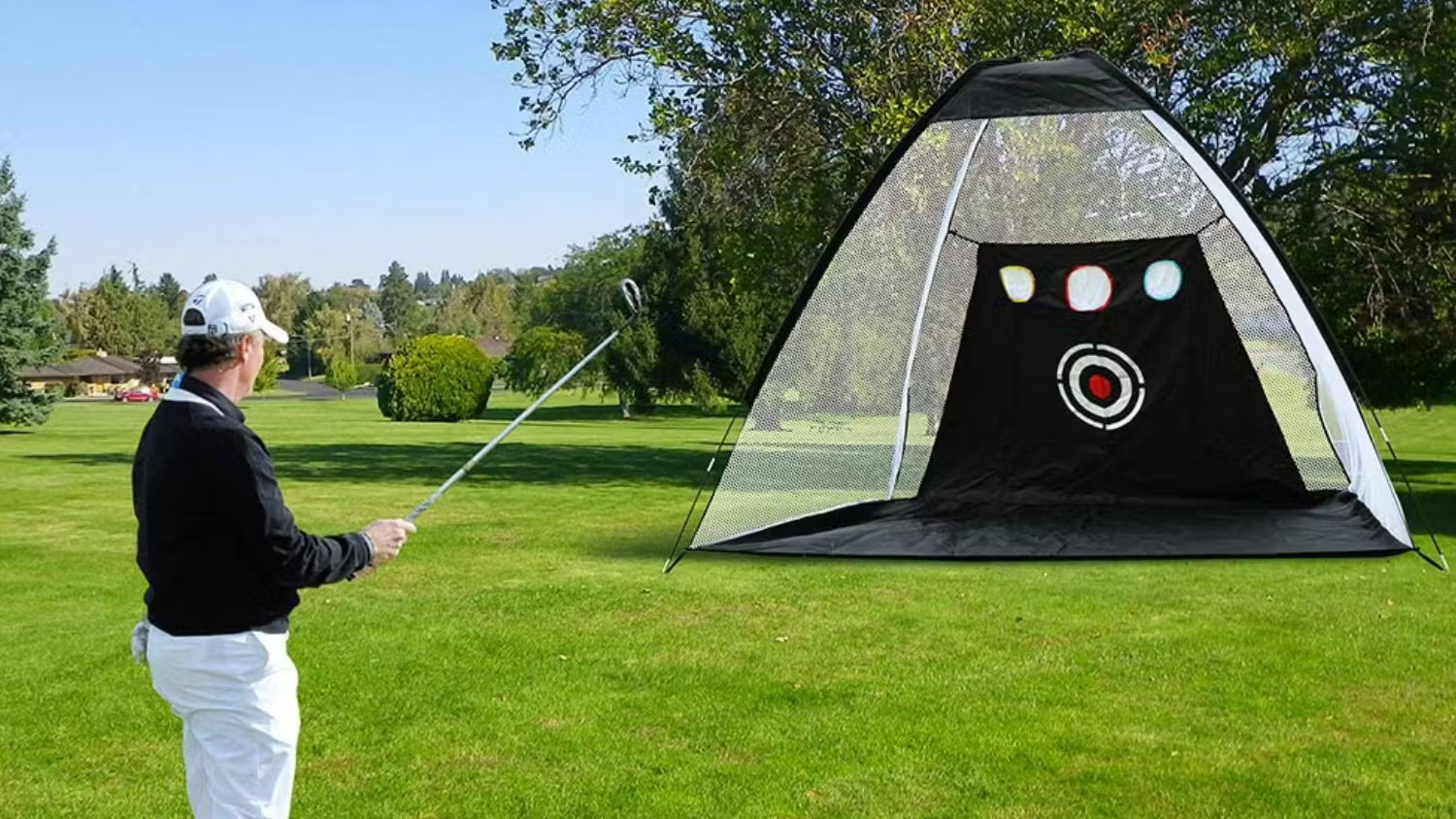 Kmall Golf Driving Practice Catch Net with Target 3m