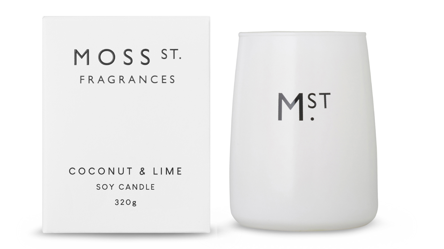 Moss St. 320g Scented Soy Candle - Coconut & Lime