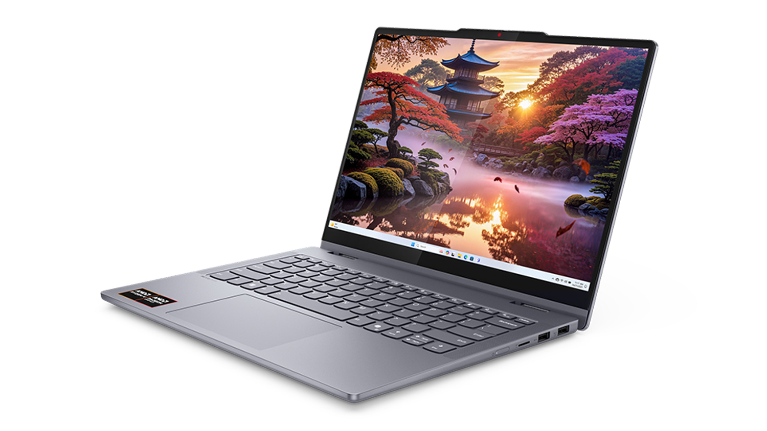 Lenovo IdeaPad Flex 5 (10th Gen) 14" 2-in-1 Laptop - AMD Ryzen AI 5 16GB-RAM 512GB-SSD Copilot+ PC - Luna Grey (83KT000NAU)