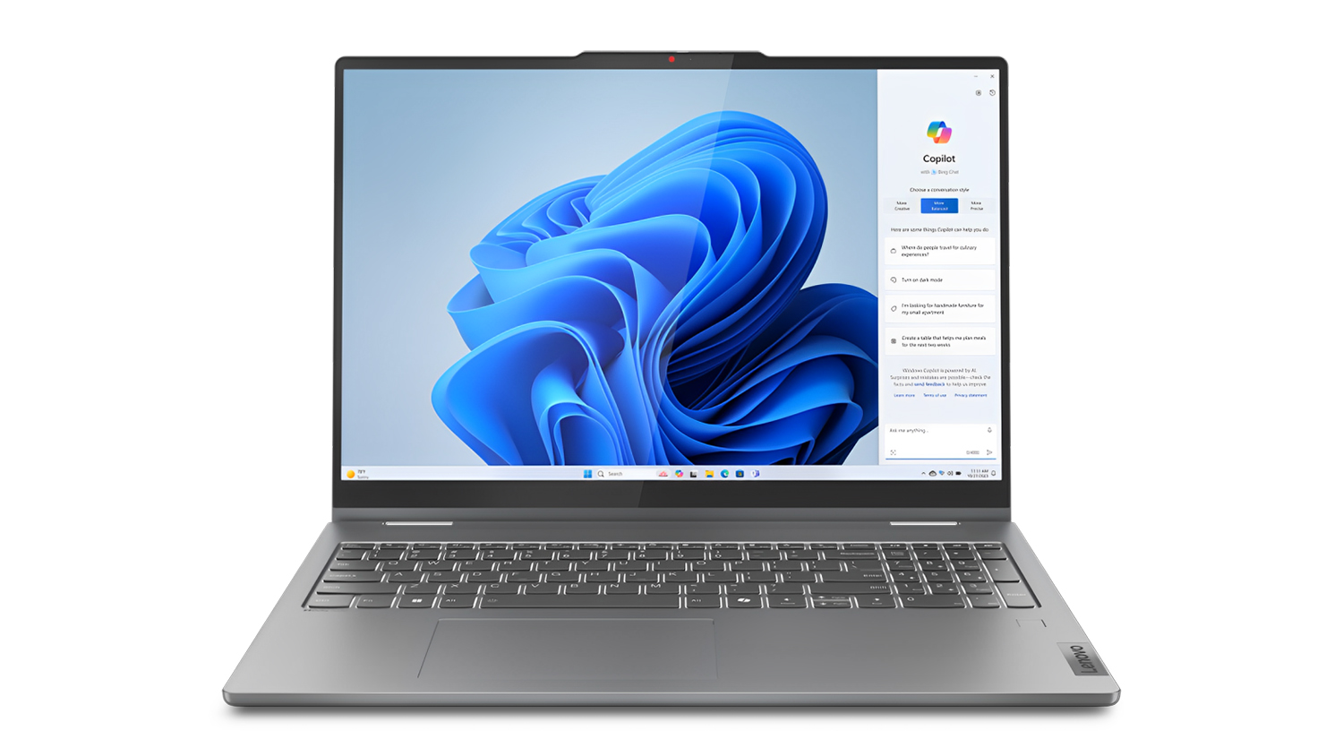 Lenovo IdeaPad 5 (9th Gen) 16" 2-in-1 Laptop - AMD Ryzen7 16GB-RAM 512GB-SSD - Luna Grey (83DS004SAU)