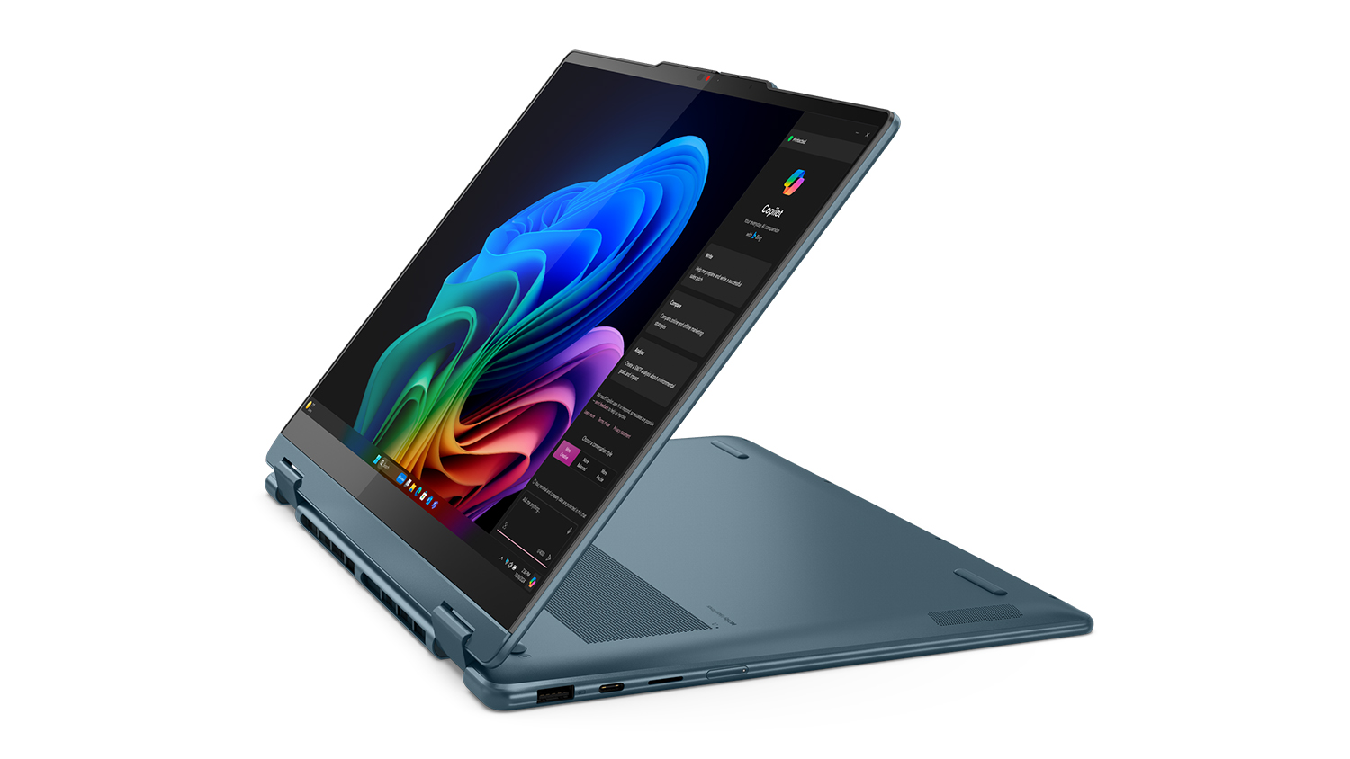 Lenovo Yoga 7 (10th Gen) 14&quot; 2-in-1 Laptop - AMD Ryzen AI 5 16GB-RAM 1TB-SSD Copilot+ PC - Tidal Teal (83JR0045AU)