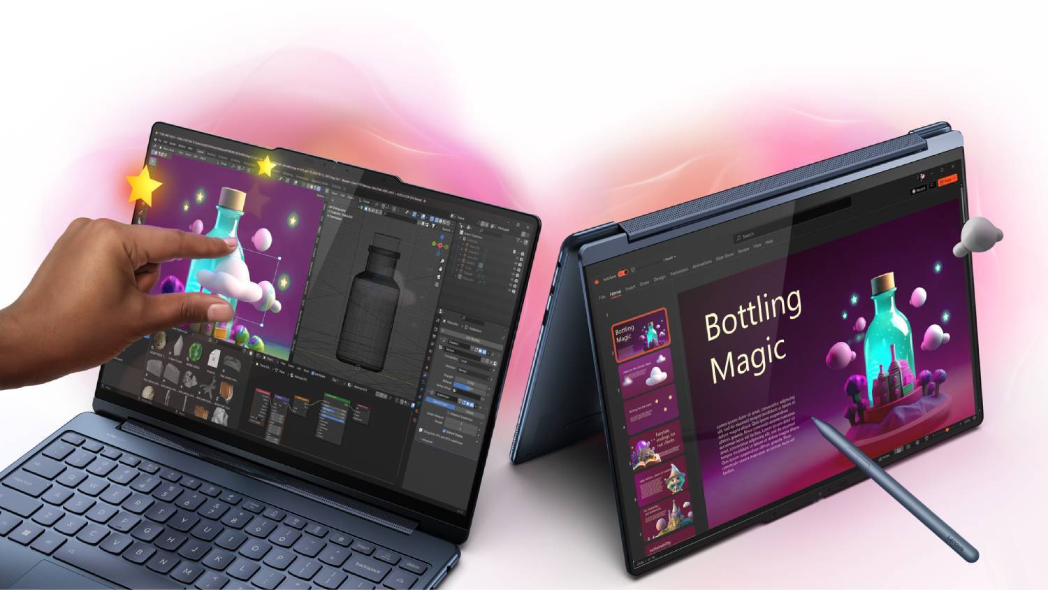 Lenovo Yoga 9 (10th Gen) 14" 2-in-1 Laptop - Intel Core Ultra 7 32GB-RAM 1TB-SSD - Cosmic Blue (83LC000FAU)