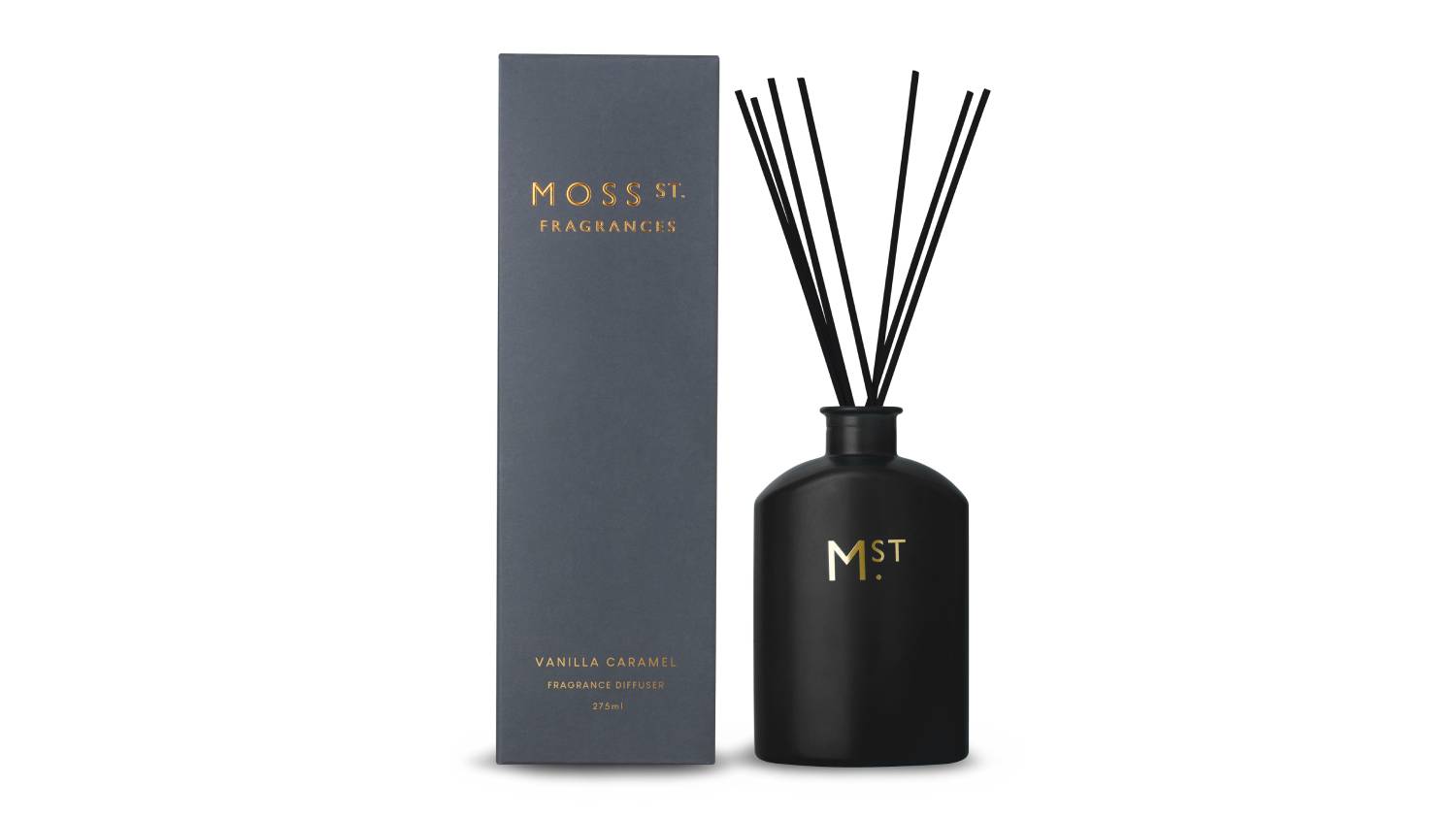 Moss St. 275ml Reed Diffuser - Vanilla Caramel