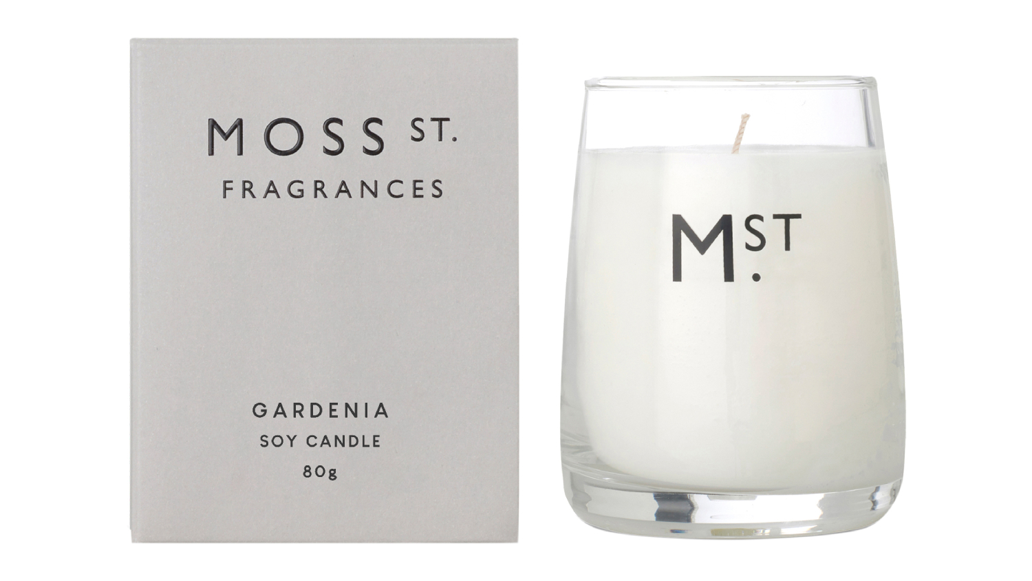 Moss St. 80g Scented Soy Candle - Gardenia
