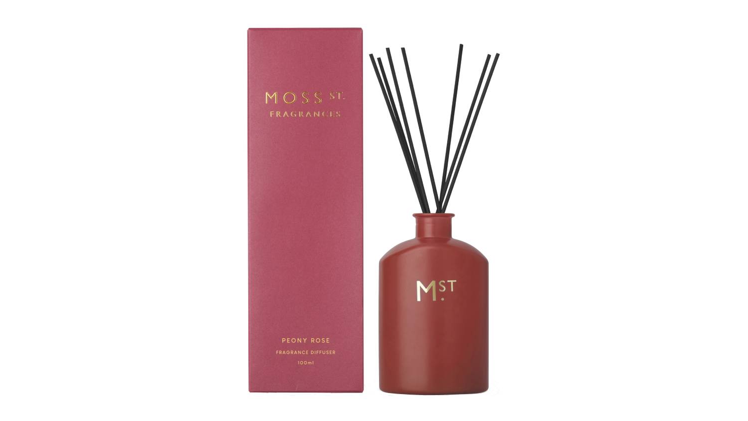 Moss St. 100ml Reed Diffuser - Peony Rose