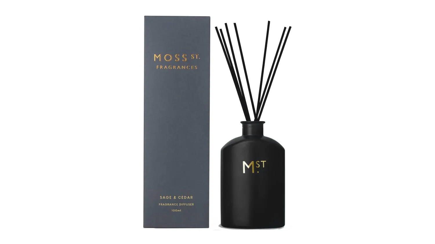 Moss St. 100ml Reed Diffuser - Sage & Cedar | Harvey Norman New Zealand