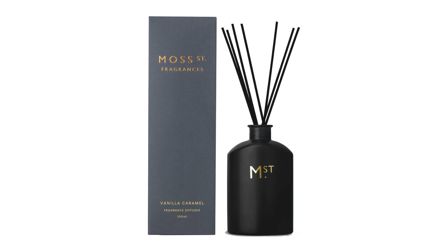 Moss St. 100ml Reed Diffuser - Vanilla Caramel