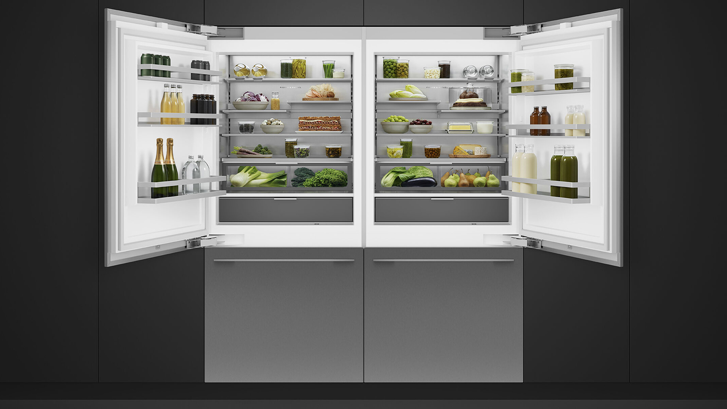 Fisher & Paykel Series 11 555L Bottom Mount Integrated Fridge Freezer with Internal Water Dispenser - Panel Ready (RS9121WRUVE1)