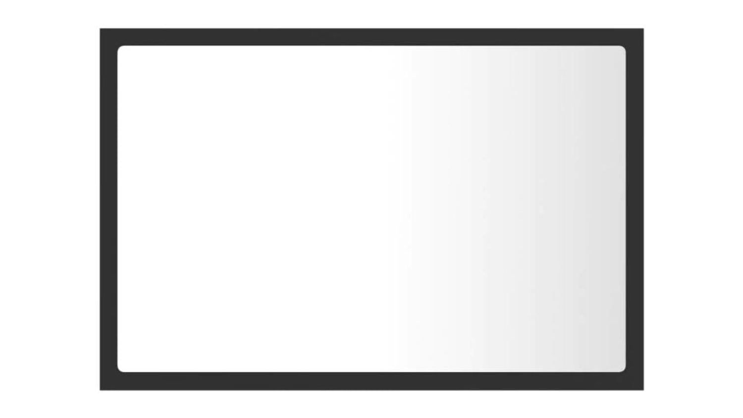 NNEVL LED Backlit Bathroom Mirror 60 x 8.5 x 37cm - Grey