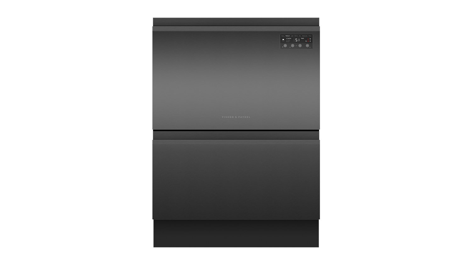 Fisher & Paykel 14 Place Setting Double-Drawer Built-Under Dishwasher - Black Stainless Steel (DD60D2NB9)