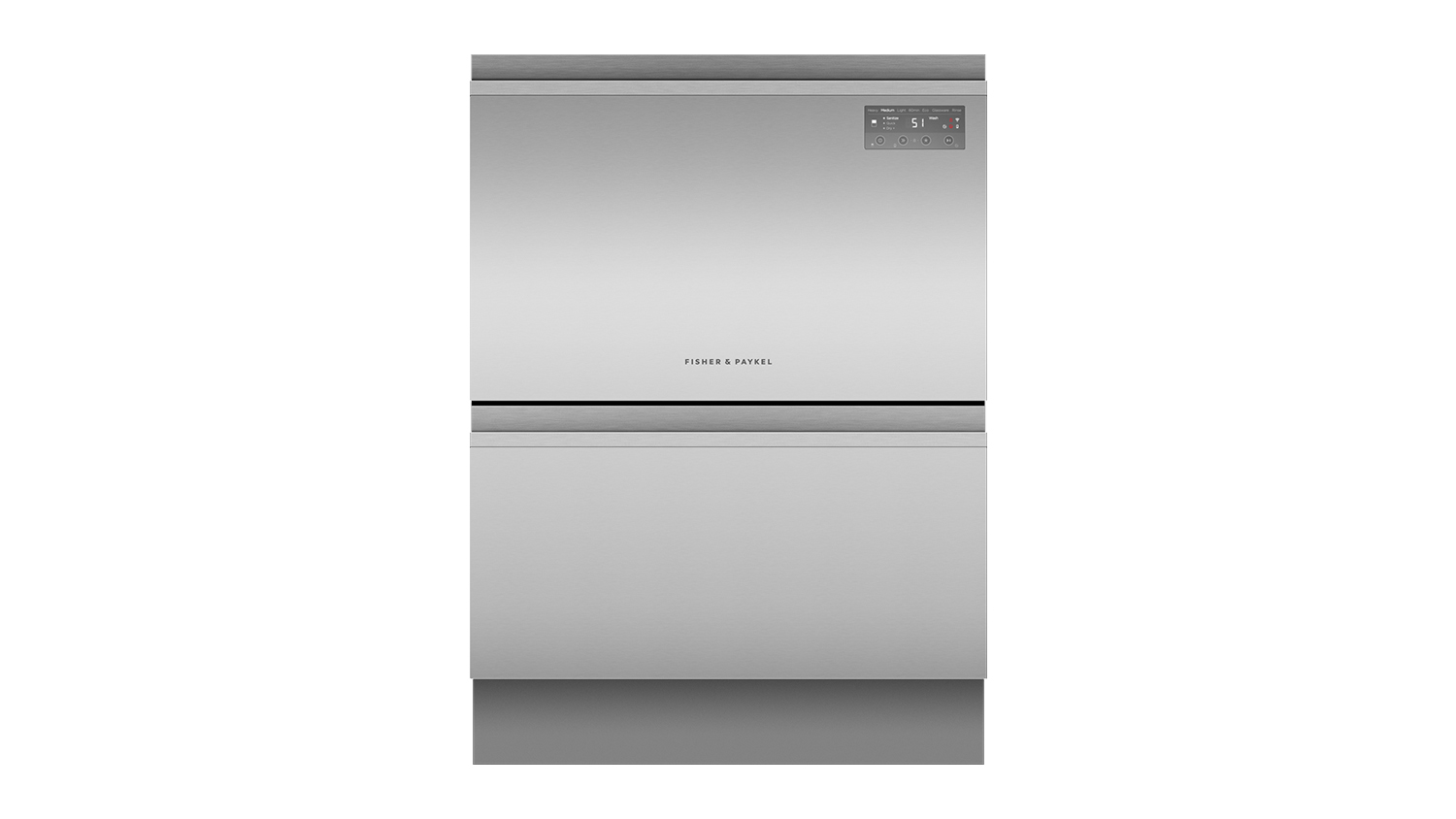 Fisher &amp; Paykel 14 Place Setting Double-Drawer Built-Under Dishwasher - Stainless Steel (DD60D2NX9)