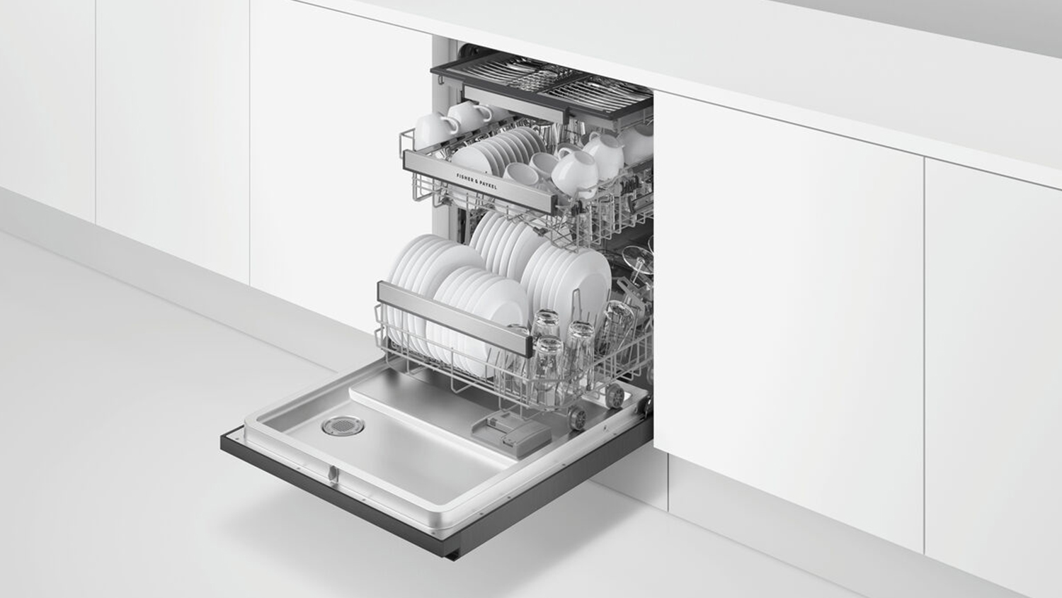 Fisher & Paykel 15 Place Setting Built-Under Dishwasher - Black Stainless Steel (DW60UN4B2)