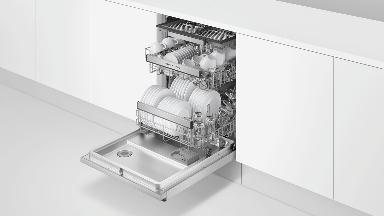 Fisher & Paykel 15 Place Setting Built-Under Dishwasher - Stainless Steel (DW60UN4X2)