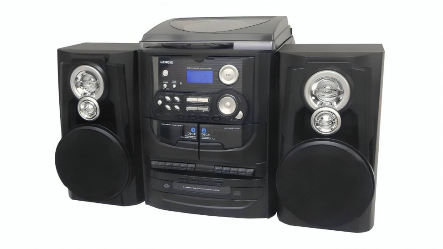 Lenoxx Hi-Fi Multimedia Player for CD, Vinyl, Cassette, Radio