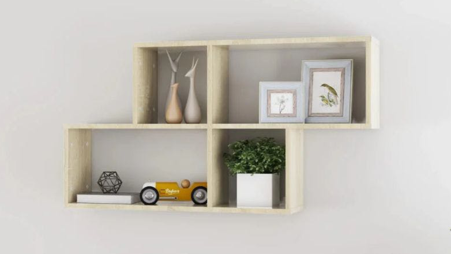 NNEVL Wall Shelves 100 x 18 x 53cm - Sonoma Oak