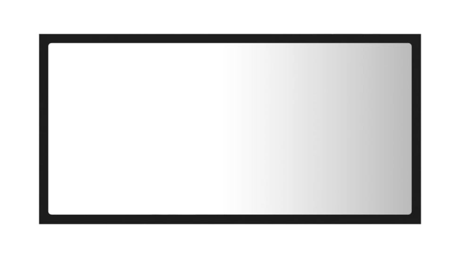 NNEVL LED Backlit Bathroom Mirror 80 x 8.5 x 37cm - Black