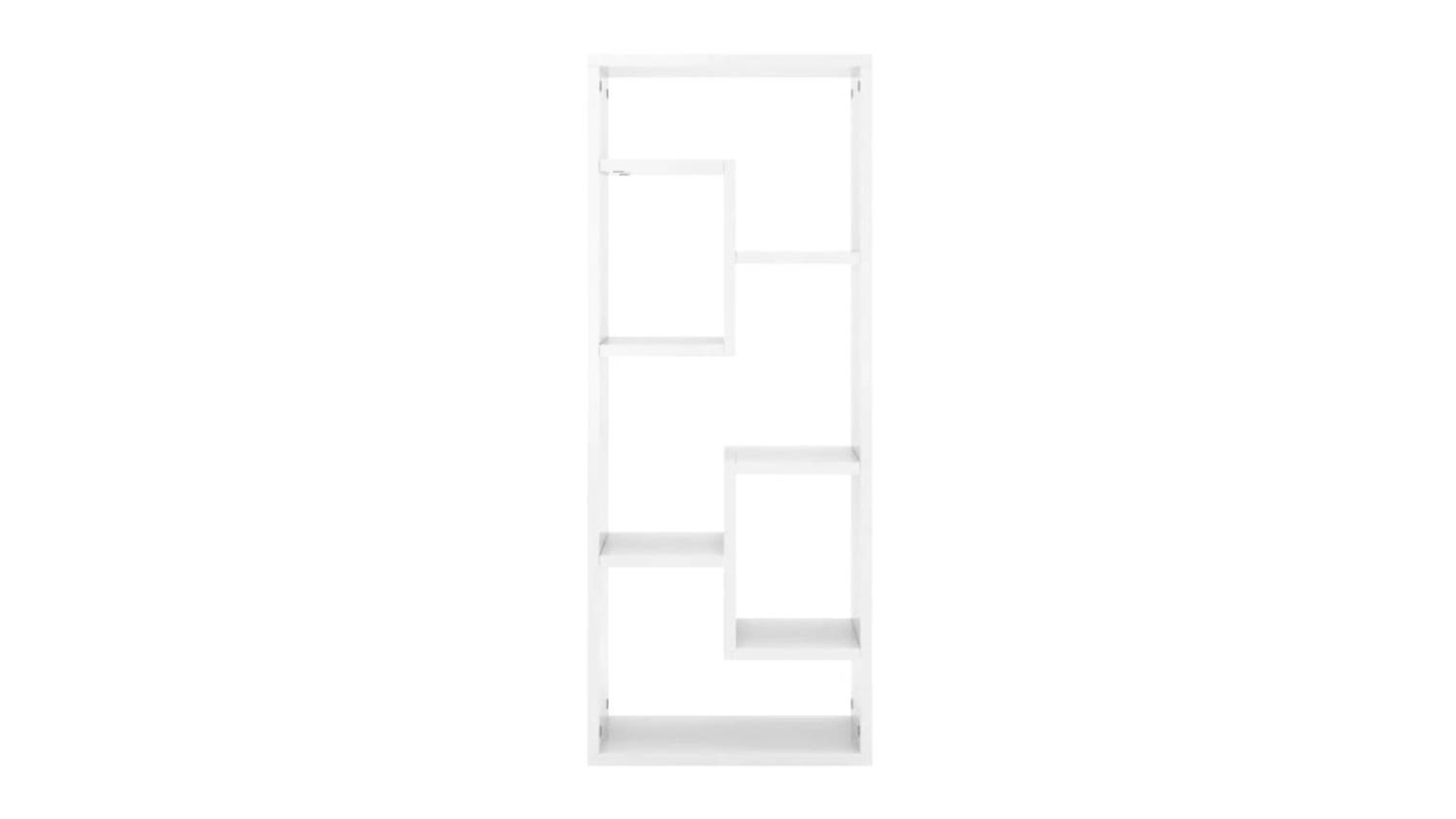 Front view of the NNEVL Wall Shelves 5 Display 36 x 16 x 90cm