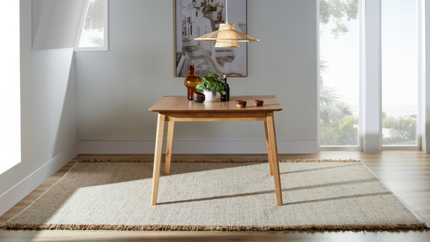Zara 1200-1500mm Square Extension Dining Table