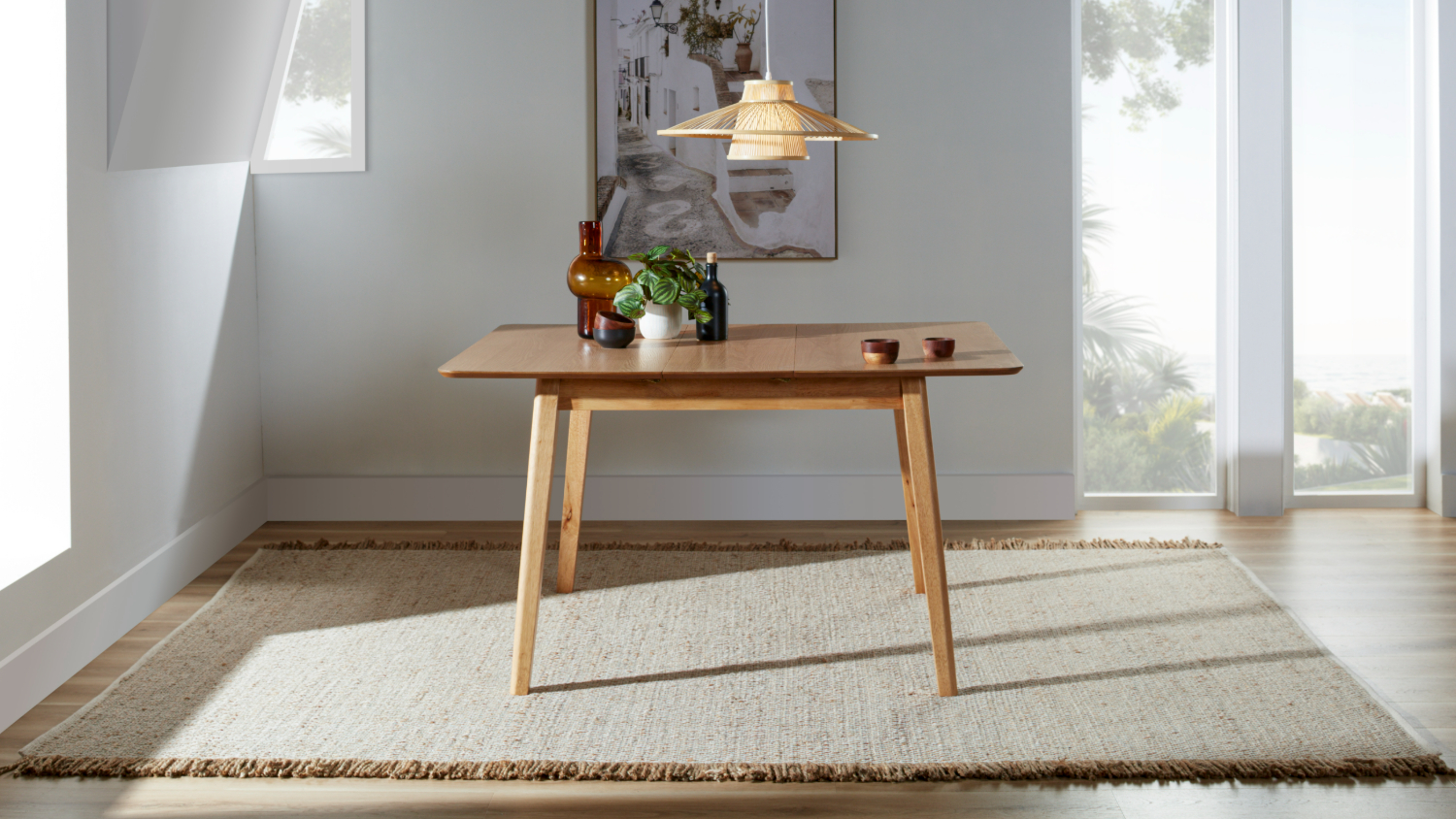 Zara 1200-1500mm Square Extension Dining Table
