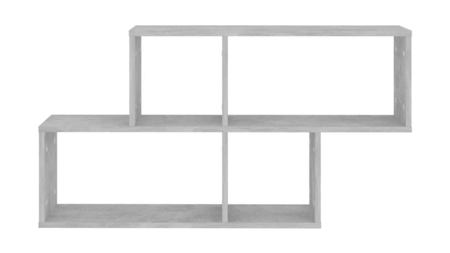 NNEVL Wall Shelves 100 x 18 x 53cm - Concrete Grey