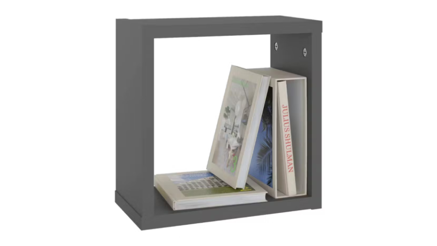 NNEVL Floating Cube Wall Shelves 2pcs. 30 x 15 x 30cm - Grey