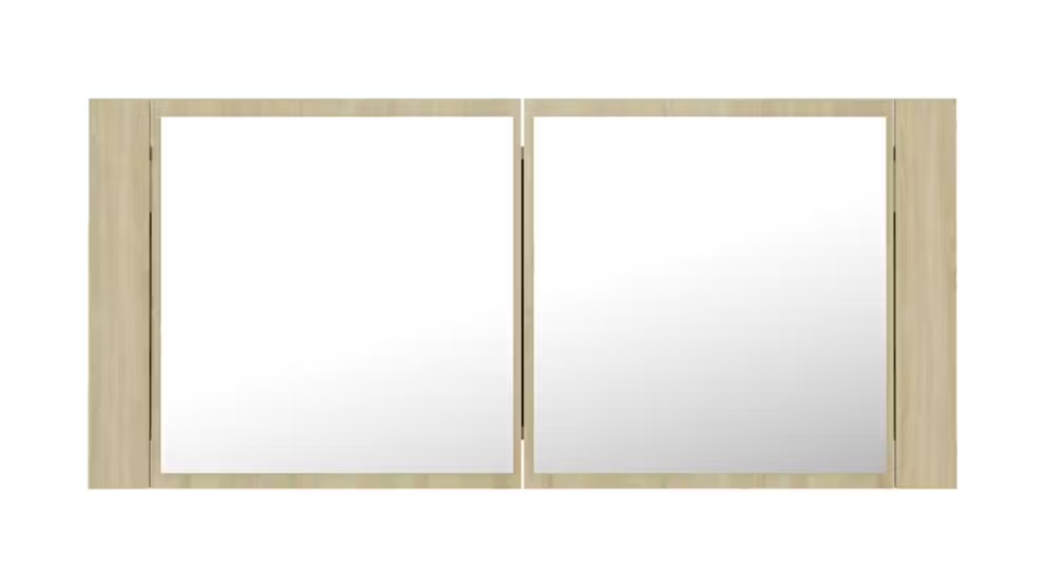 NNEVL LED Backlit Bathroom Mirror Cabinet in 100 x 12 x 45cm