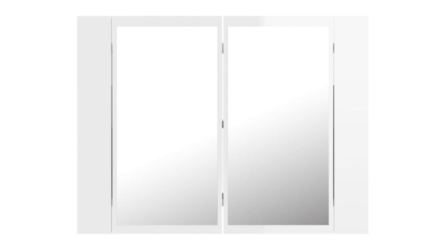 NNEVL LED Backlit Bathroom Mirror Cabinet in 60 x 12 x 45cm