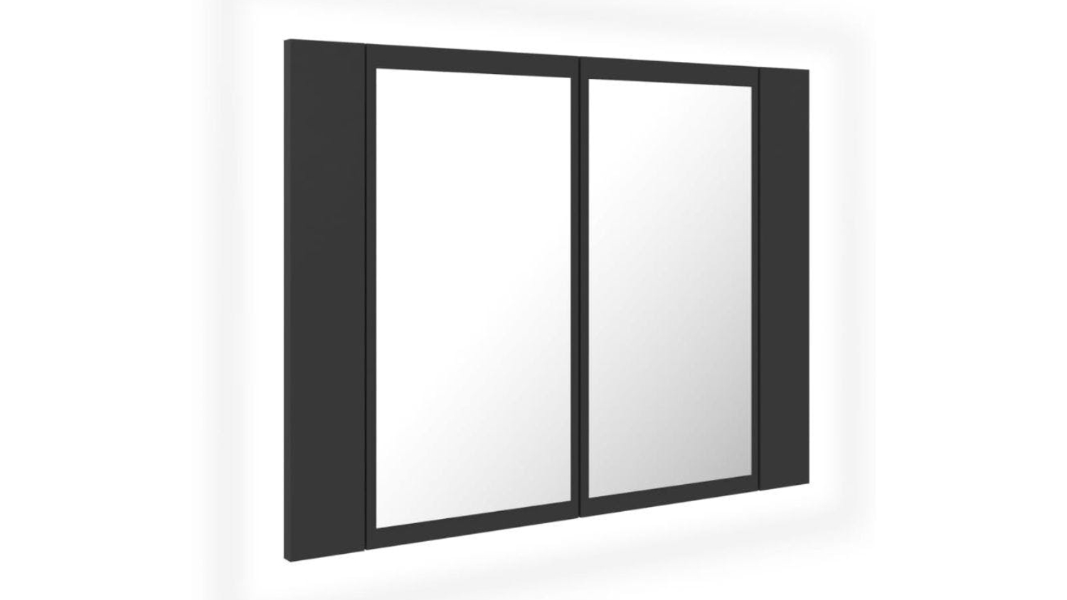 NNEVL LED Backlit Bathroom Mirror Cabinet in 60 x 12 x 45cm