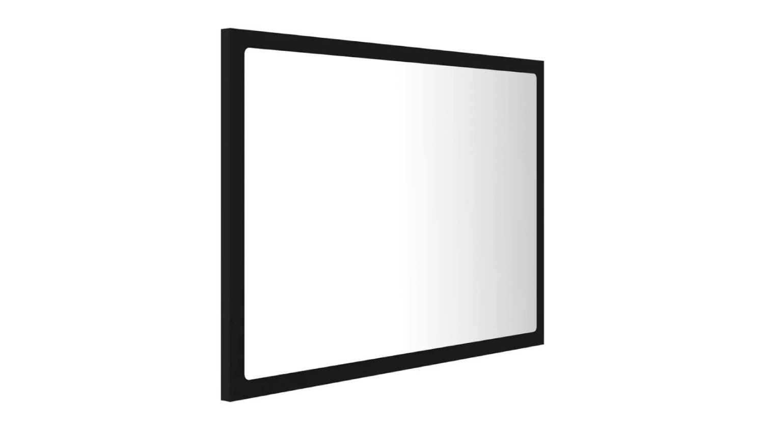 NNEVL LED Backlit Bathroom Mirror 60 x 8.5 x 37cm - Black
