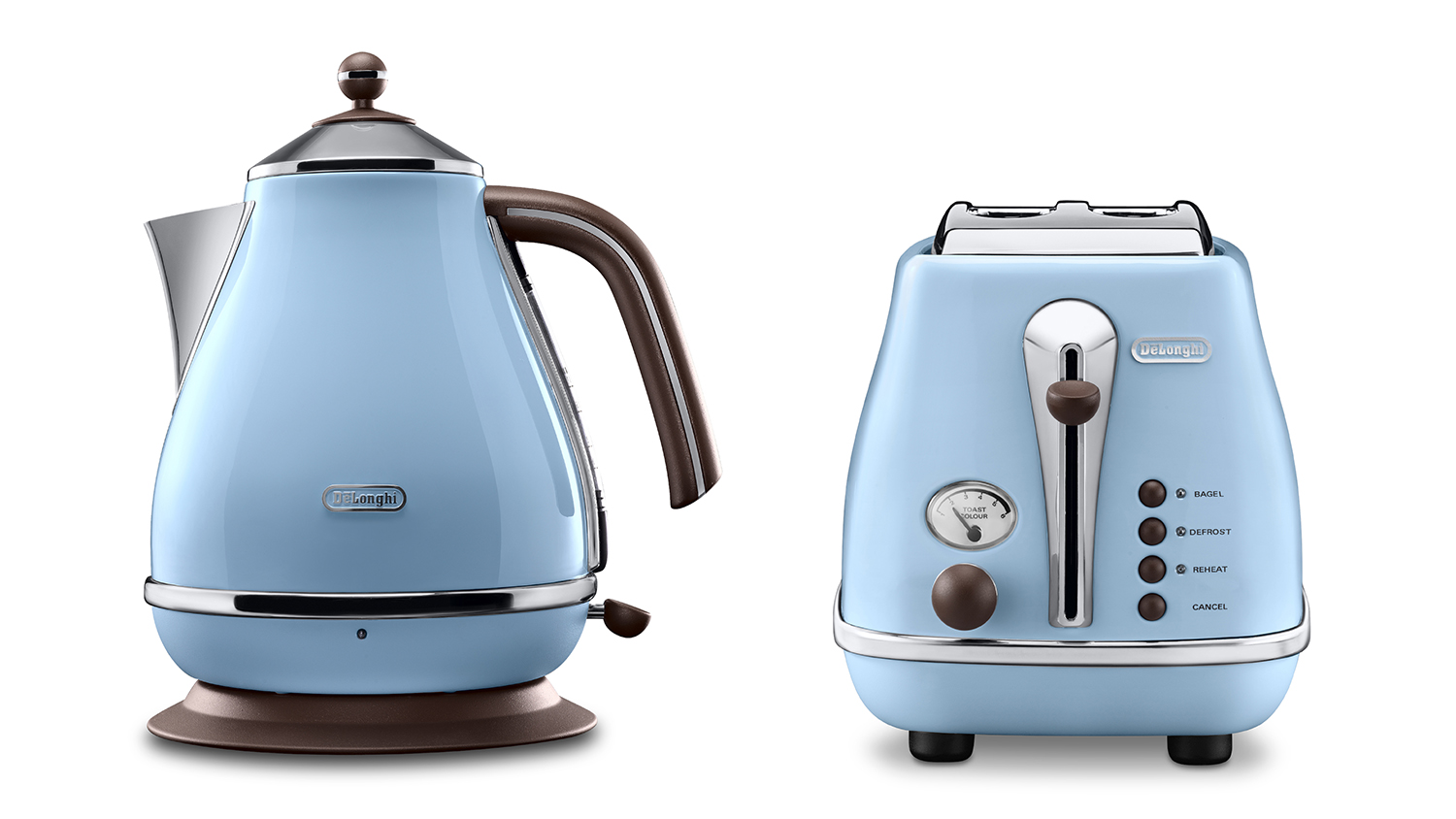 De'Longhi Icona Vintage Breakfast Pack - Azure (KBO2001.VAZ/CTO2003.VAZ)
