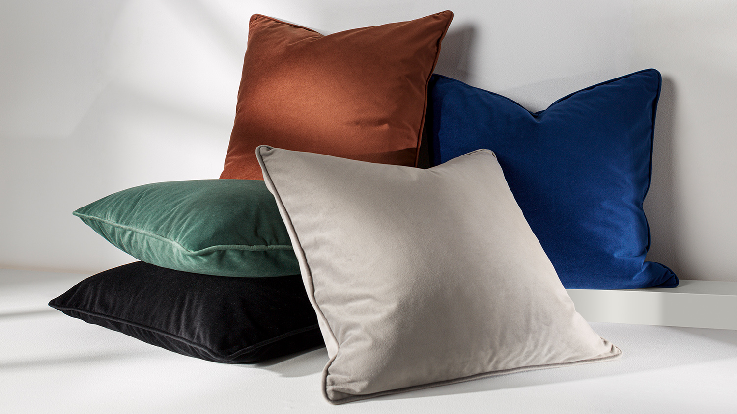 Huntsbury Velvet Square Cushion - Black