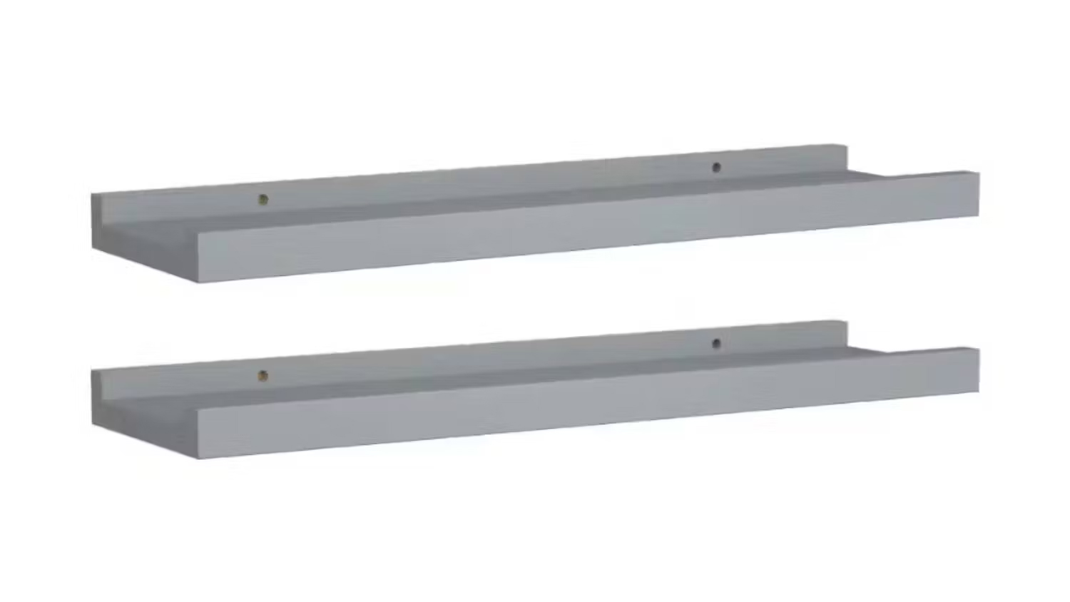 NNEVL Ledge Wall Shelves 2 pcs. 60 x 9 x 3cm - Grey