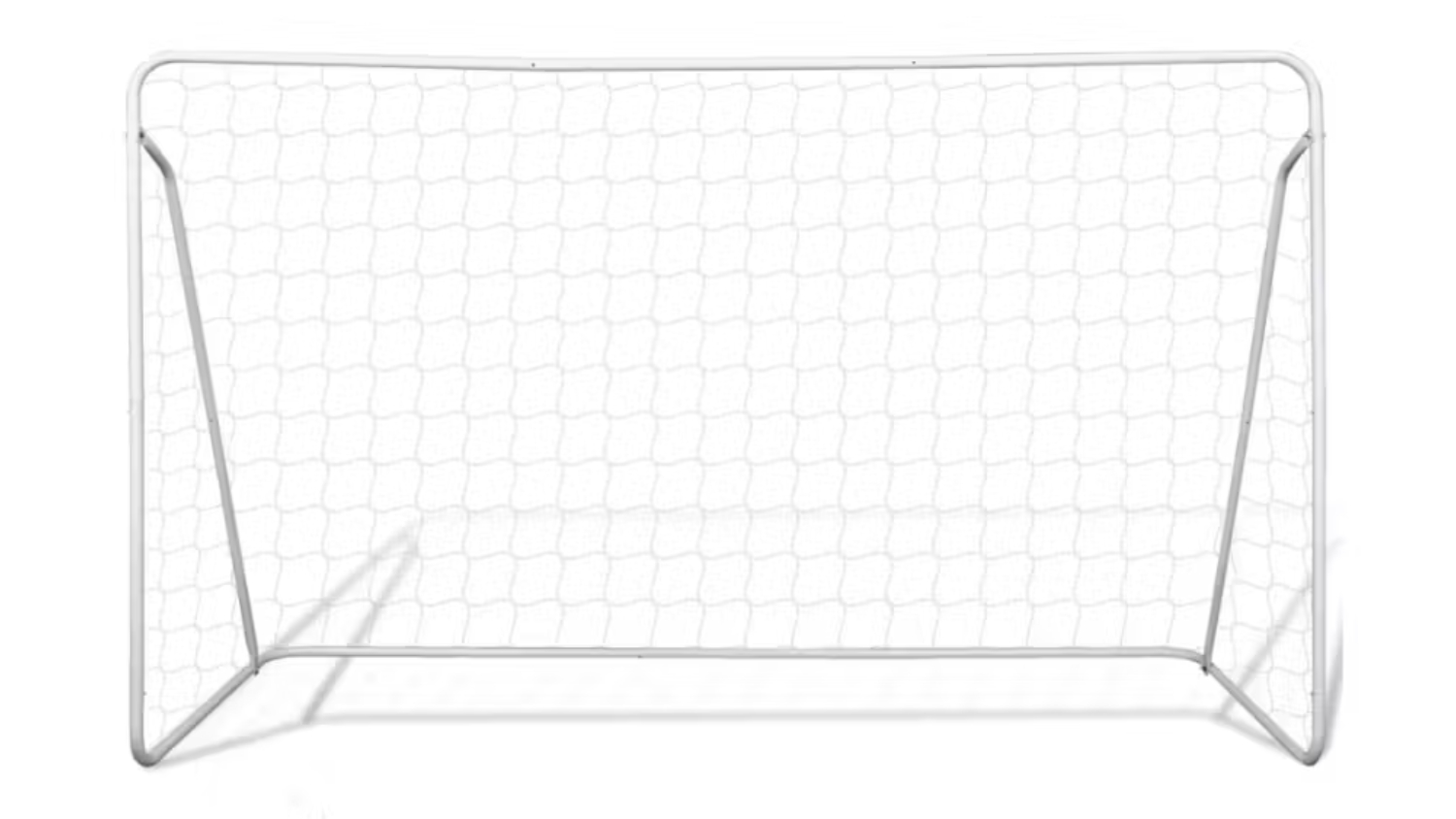 NNEVL Soccer Goal with Net 240 x 90 x 150cm - White