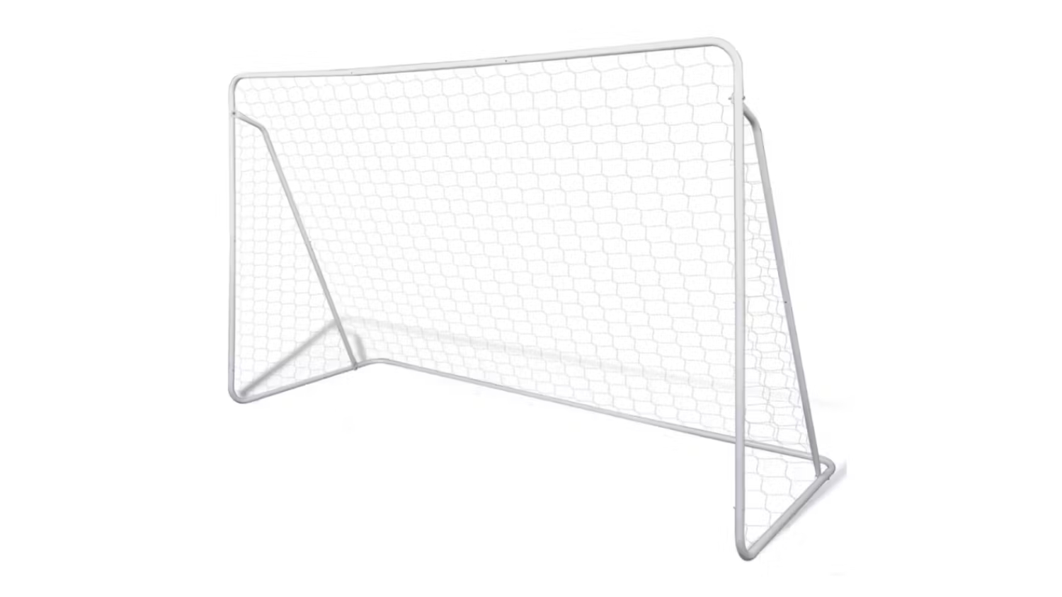 NNEVL Soccer Goal with Net 240 x 90 x 150cm - White