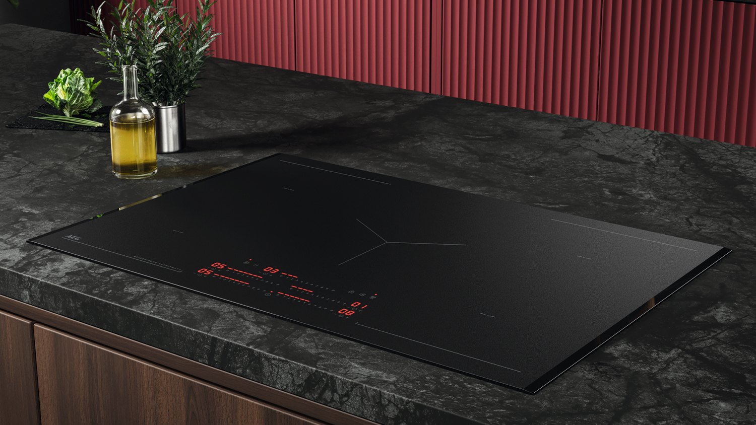 AEG 80cm 5 Zone Induction Cooktop - Black Glass (NIK85M00FZ)
