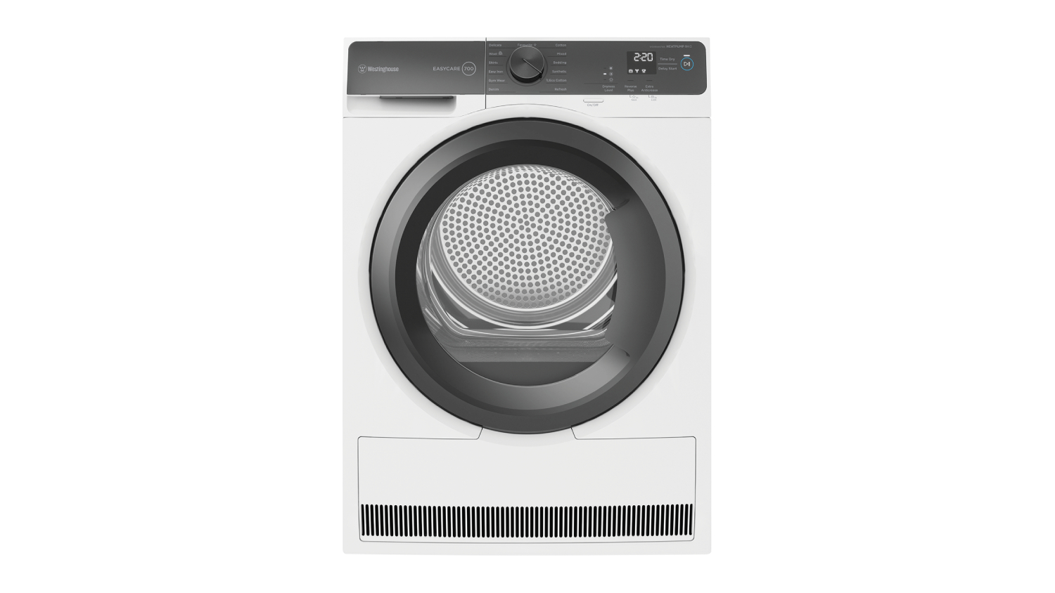 Westinghouse 9kg Heat Pump Condenser Dryer with 12 Programs - White (WDH904N7WA)