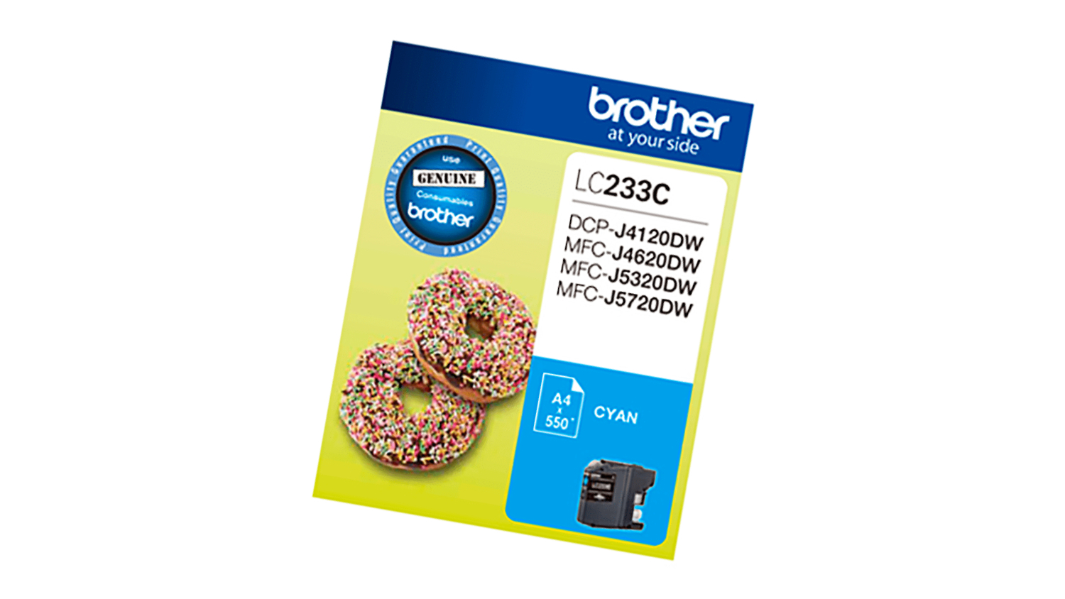Brother Printer Ink Cartridge - Cyan (LC233)