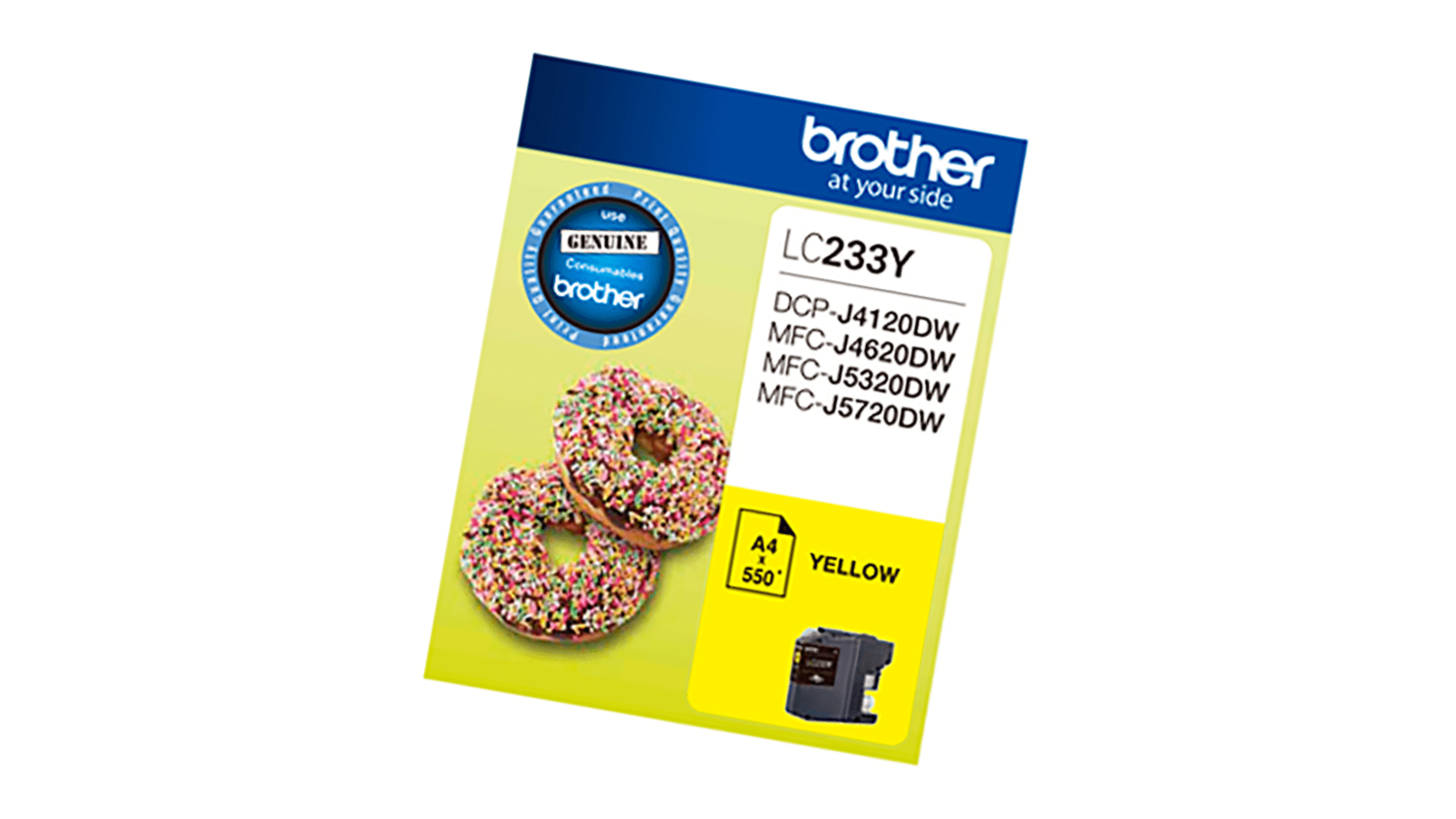 Brother Printer Ink Cartridge - Yellow (LC233)