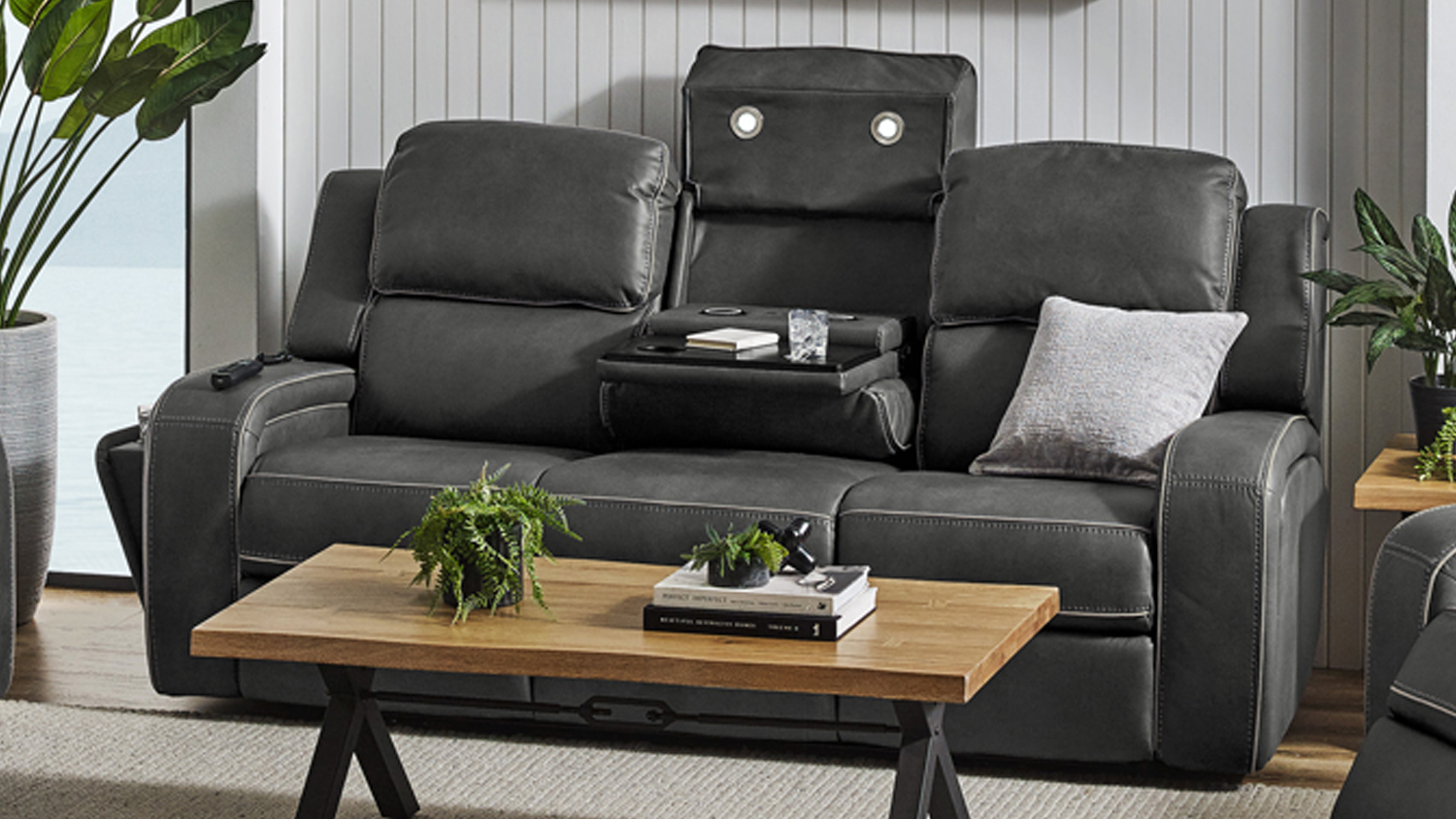 Burlington 3 Seater Fabric Electric Recliner Sofa