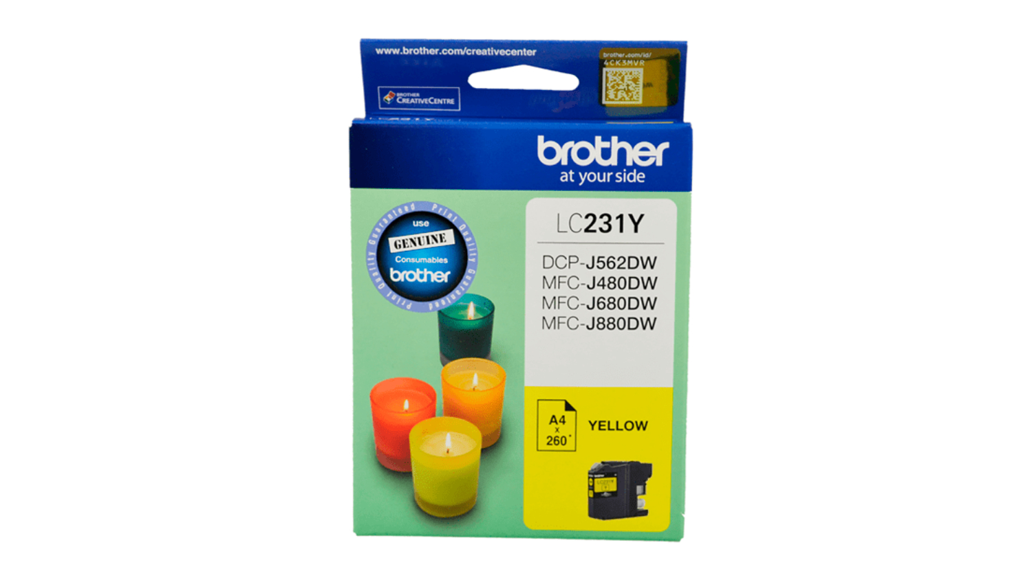 Brother LC231 Yellow Printer Ink Cartridge