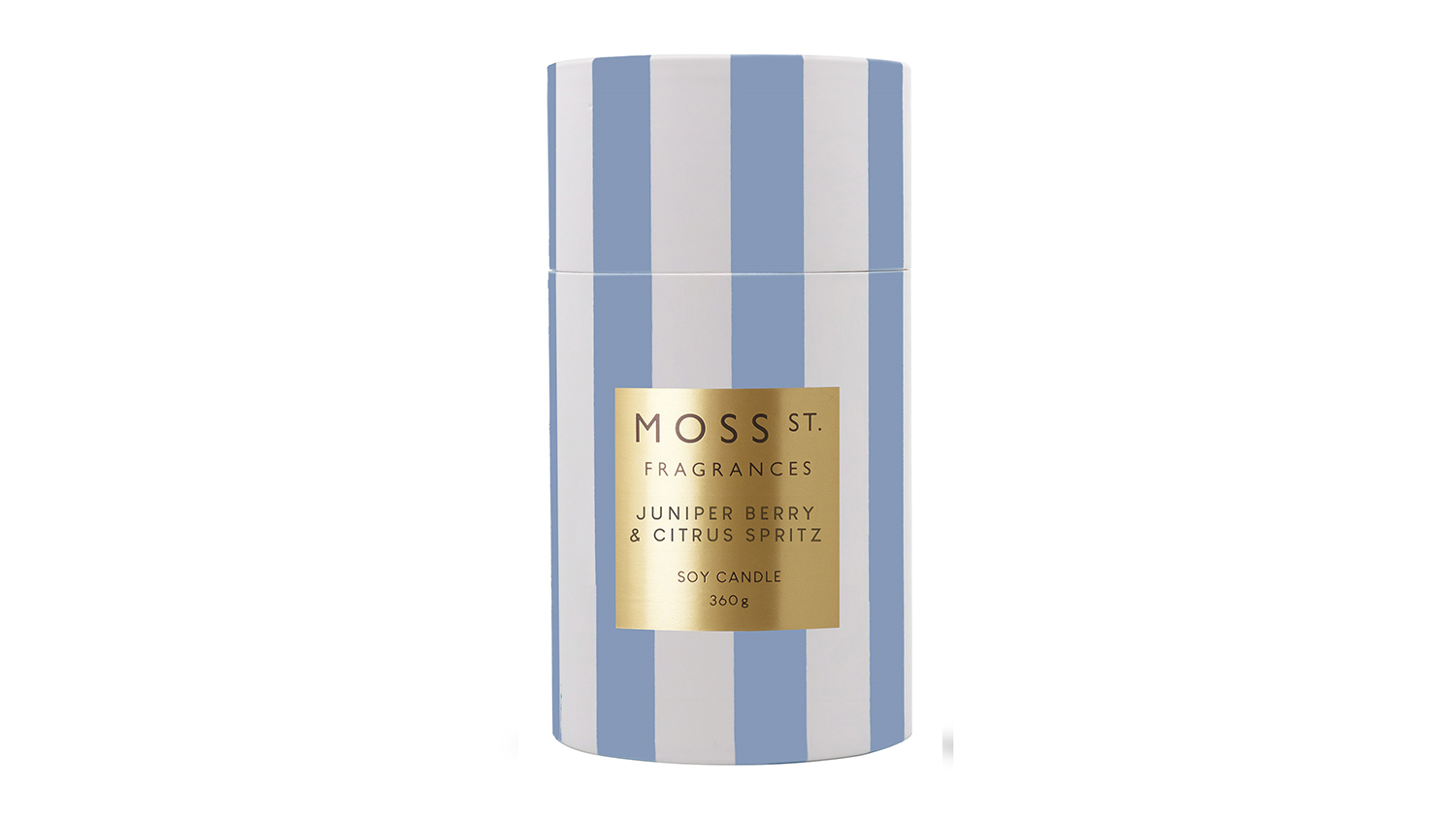 Moss St. 360g Ceramic Scented Soy Candle - Juniper Berry & Citrus Spritz